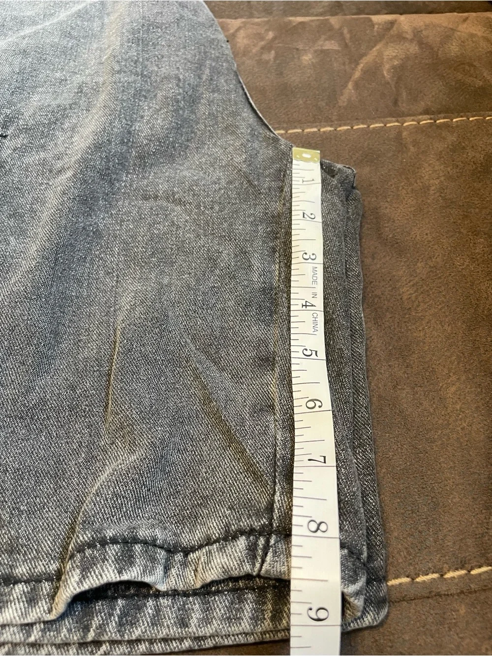 SHEIN Washed Black Denim Cargo Shorts Size 31 High Rise Y2K Bermuda